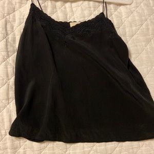 Sezane black strap cami